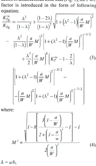 Fig. 1. A finite-width plate containing a central 