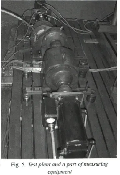 Fig. 5. Test plant and a part of measuring 