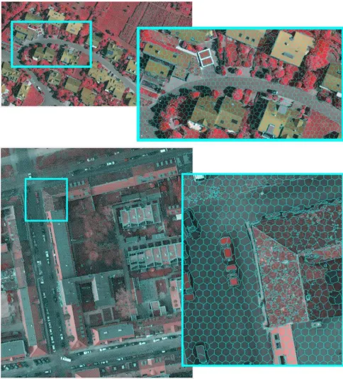 Figure 2.   An overview of the over-segmentation process for aerial images used in experiments 