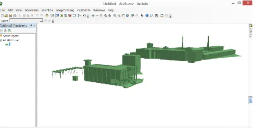 Figure 8. Importing 3D models as a MultiPatch feature class to the ArcScene   