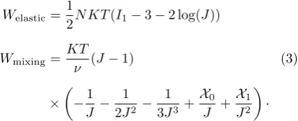 Table 1Material constants of the hydrogel employed in numerical andanalytical method [21].