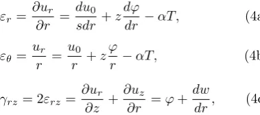 Table 1Characteristic parameters for the geometry, material properties and thermal loading.