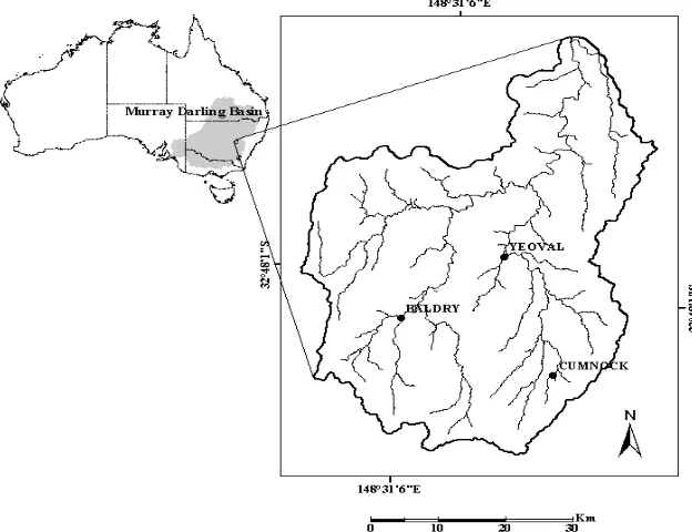 Figure 1.  Location of the Little River catchment 