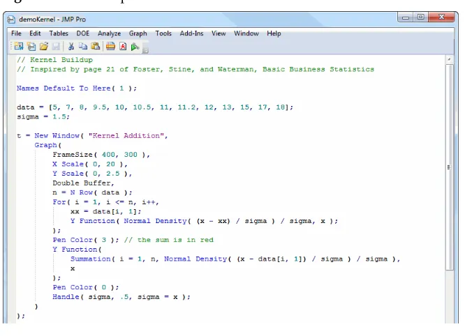 Figure 4.2  The Script Editor