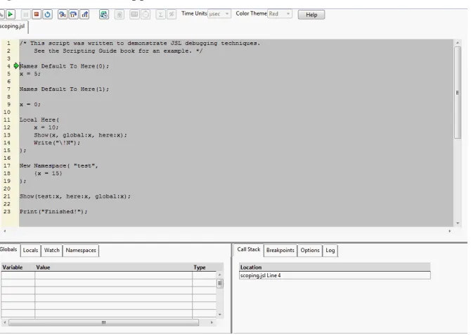 Table 4.1  Description of the Debugger Buttons