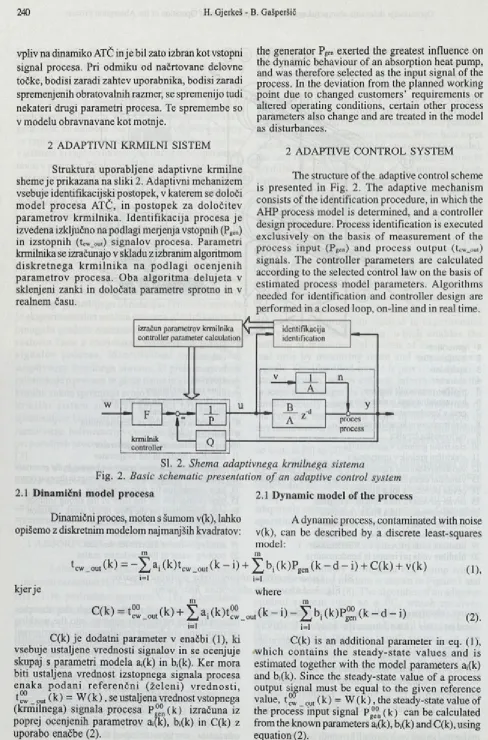 Fig. 2. Basic schematic presentation of an adaptive control system