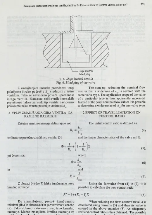 Fig. 6. Blind plug of the valve