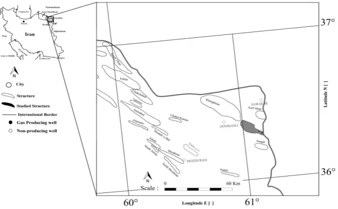 Fig. 1. Geographical location map of the study area 