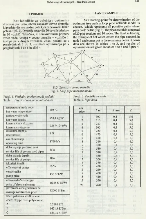 Fig. 3. Loop pipe network model