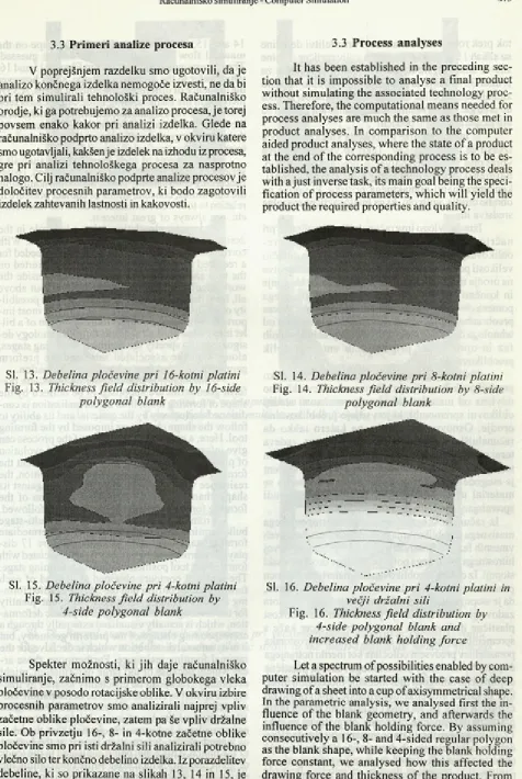 Fig. 13. Thickness field distribution by 16-side 