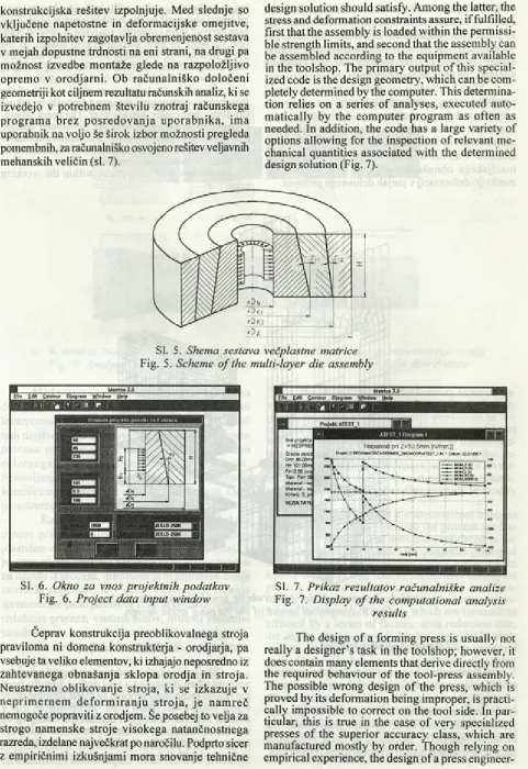 Fig. 5. Scheme of the multi-layer die assembly