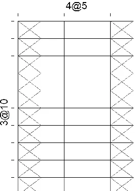 Fig. 2.  Direct method of connecting steel braces to reinforced concrete frames [11] 