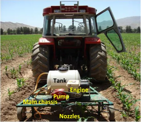 Fig. 1. The prototype site-specific herbicide application system developed in this study