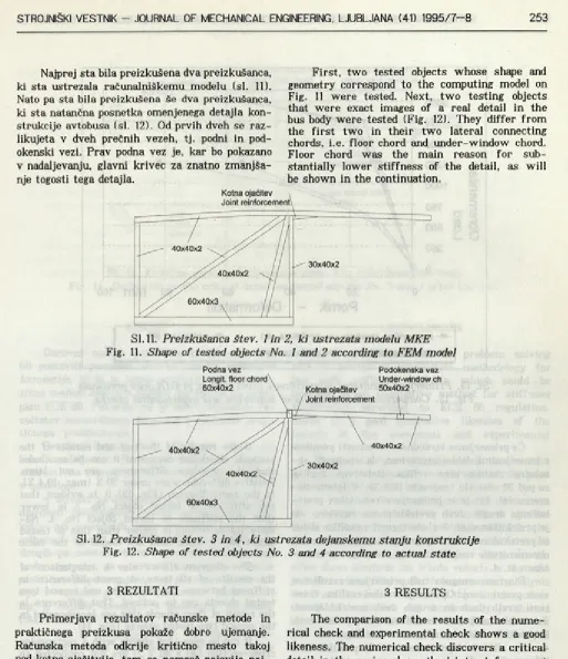 Fig. 11 were tested. Next, two testing objects that were exact images of a real detail in the bus body were tested (Fig