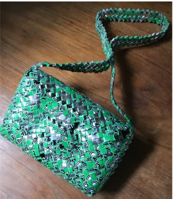 Figure 3: My purse, made by a man detained by Immigration Customs Enforcement in the US.