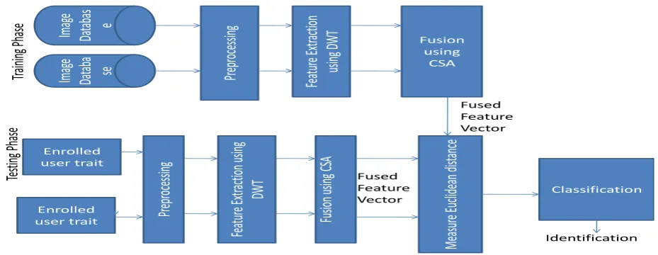 Figure 1: Process flow of a bimodal biometric system  