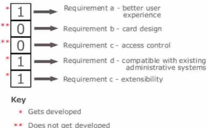 Fig. 6. Sample ‘individual’ structure, showing decision  vector with elements representing requirements  