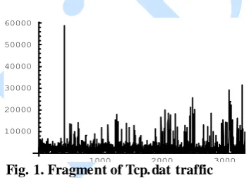 Fig. 1. Fragment of Tcp.dat traffic 1000