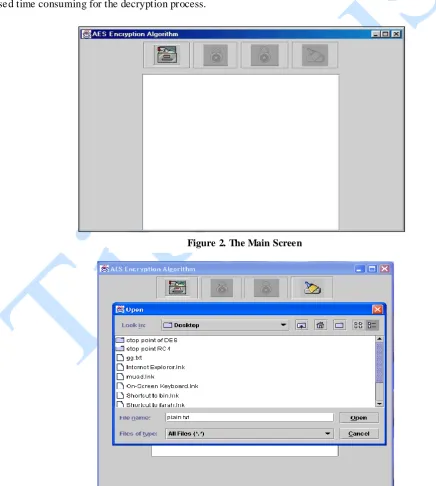 Figure 2. The Main Screen 