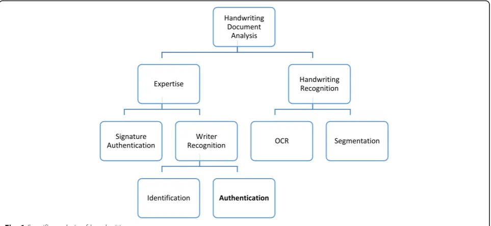 Fig. 1 Specific analysis of handwriting