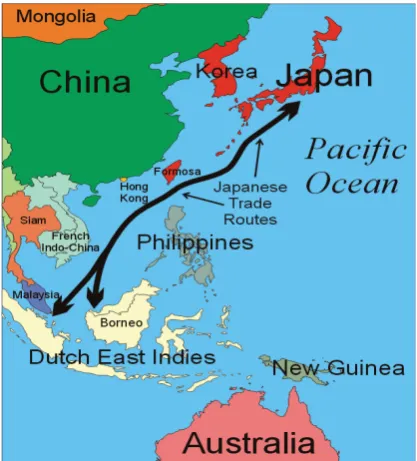 Figure 1. Japanese supply route 