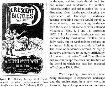 Figure 11  Getting the lay of the land, Crescent bicycles advertisement from 
