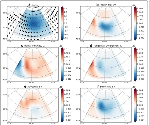 Fig. 2 Intense high-latitude normal polarity magnetic flux patch (HN) in dynamo model 4 (ξfupper polygon in Fig