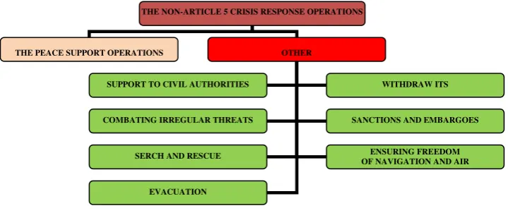 Figure 2. The classification of other Non- Article 5 crisis response operations 