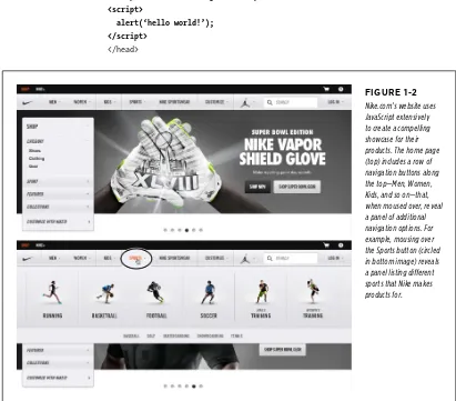 FiGURE 1-2Nike.com’s website uses 