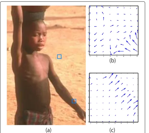 Fig. 5 Concept of gradient-based global feature. Each layer of animage is divided into nonoverlapping pixel blocks