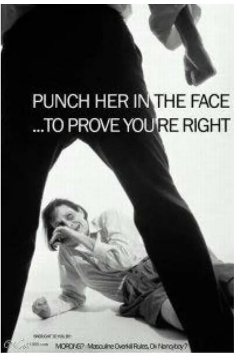 Figure 1: ‘Punch her in the face…to prove you’re right’ 