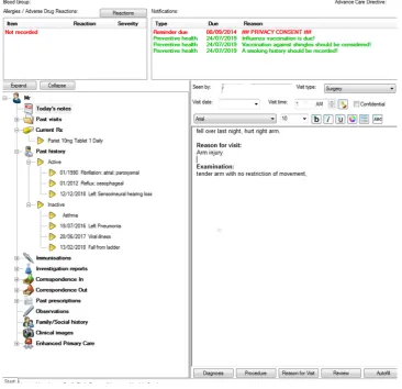 Figure 1 Summary screen.