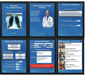 Figure 1 iPad app for the identification of COPD