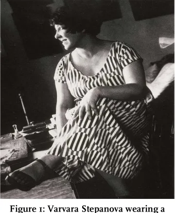 Figure 1: Varvara Stepanova wearing a 