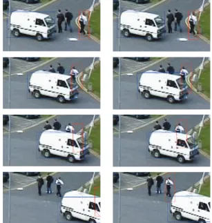 Figure 14: Sequence 3. Comparison between noncollaborative (left column) and collaborative approaches (right column).