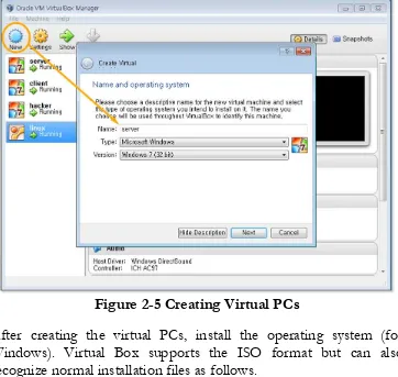 Figure 2-5 Creating Virtual PCs 