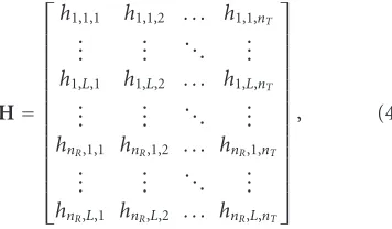 Figure 4: Transmitter and receiver structures of the downlink WCDMA system.