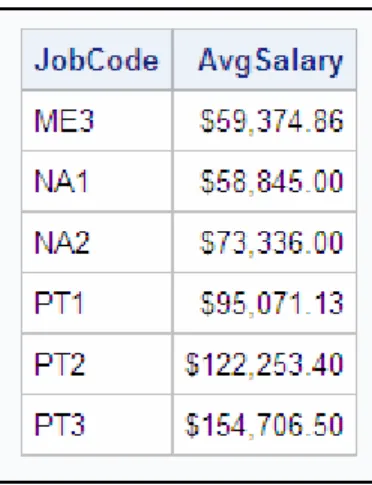 Table 2.4 SAS Log