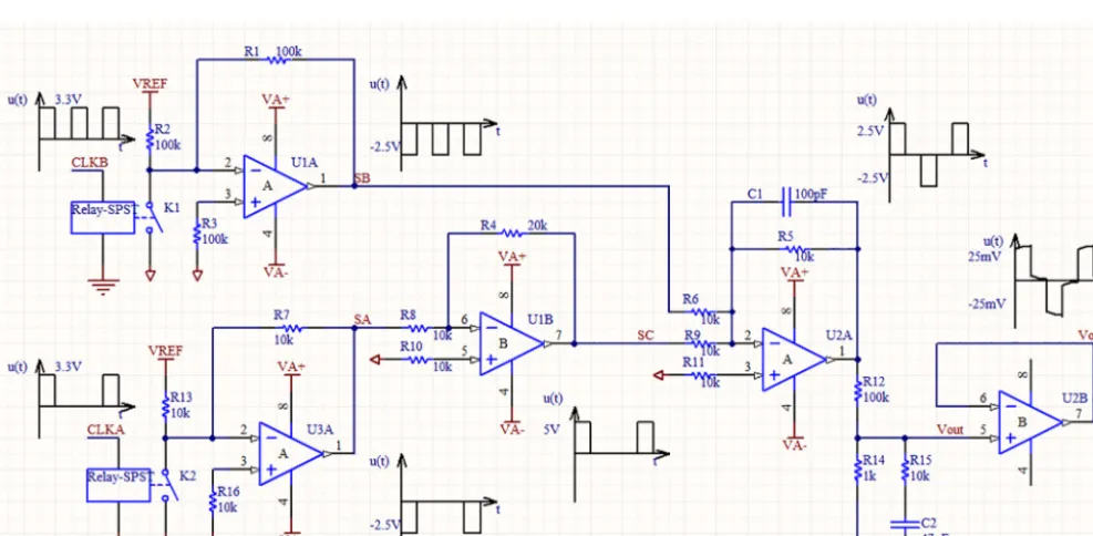 Figure 7. Schematic of the chopper circuit (E channel).