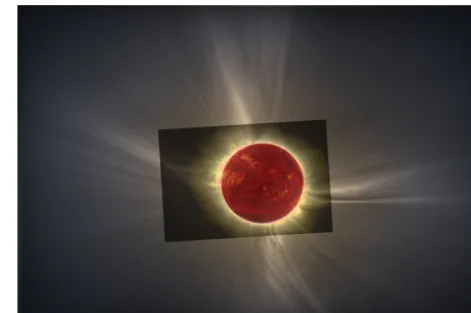 Figure 7. Composite image of the total eclipse as seen fromLongyearbyen, 20 March 2015