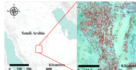Figure 1. Location of the study area (Elhag, 2016).