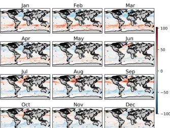 Figure A4. Annual average spatial uncertainty in predicted sea-surface iodide for the ensemble of 10 models