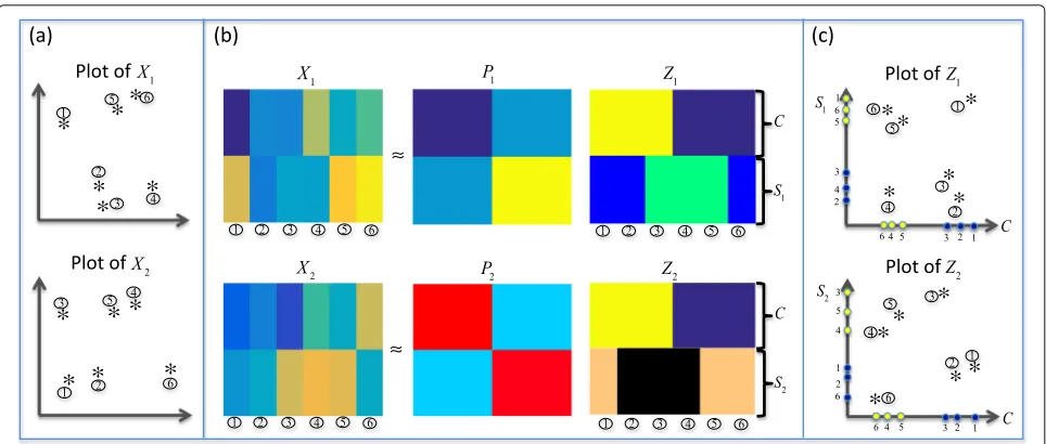 Fig. 1 Demonstration of the main idea for the common and specific decomposition in our ISC model