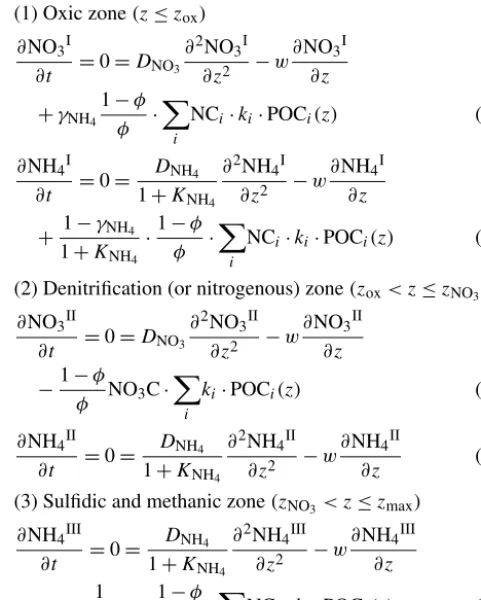 Table 2. OM Boundary conditions applied in OMEN-SED. For the boundaries we deﬁneh) z−bio = limh→0(zbio−h) and z+bio = limh→0(zbio+.