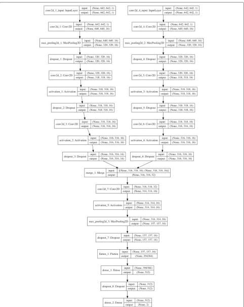 Fig. 4 Detailed configurations and structures for each layer of the bi-stream CNN DS prediction/screening model