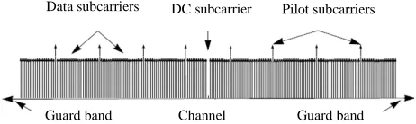 Figure 1. OFDM symbol frequency domain representation [7] 