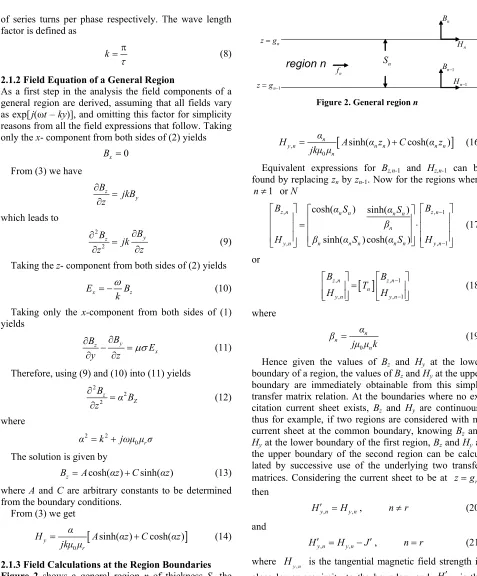 Figure 2. General region n 