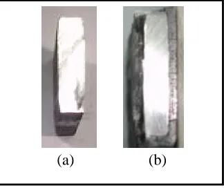 Figure.7 shows the macrograph of cross section which were cut from samples.  