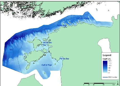 Figure 1. Map of Estonian Marine Waters 