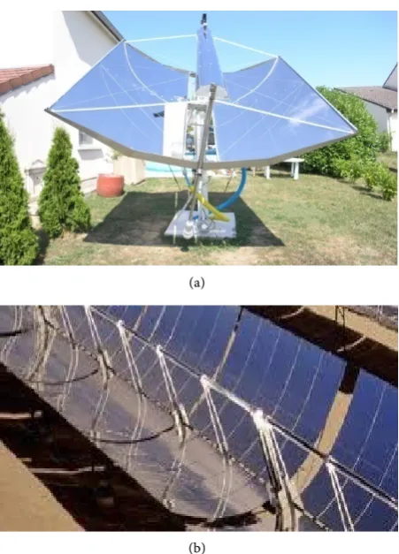 Figure 7. Solar panels with cylindro-parabolic concentrators. 